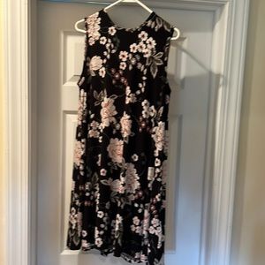 Nicole Miller knot swing dress with pockets- size L